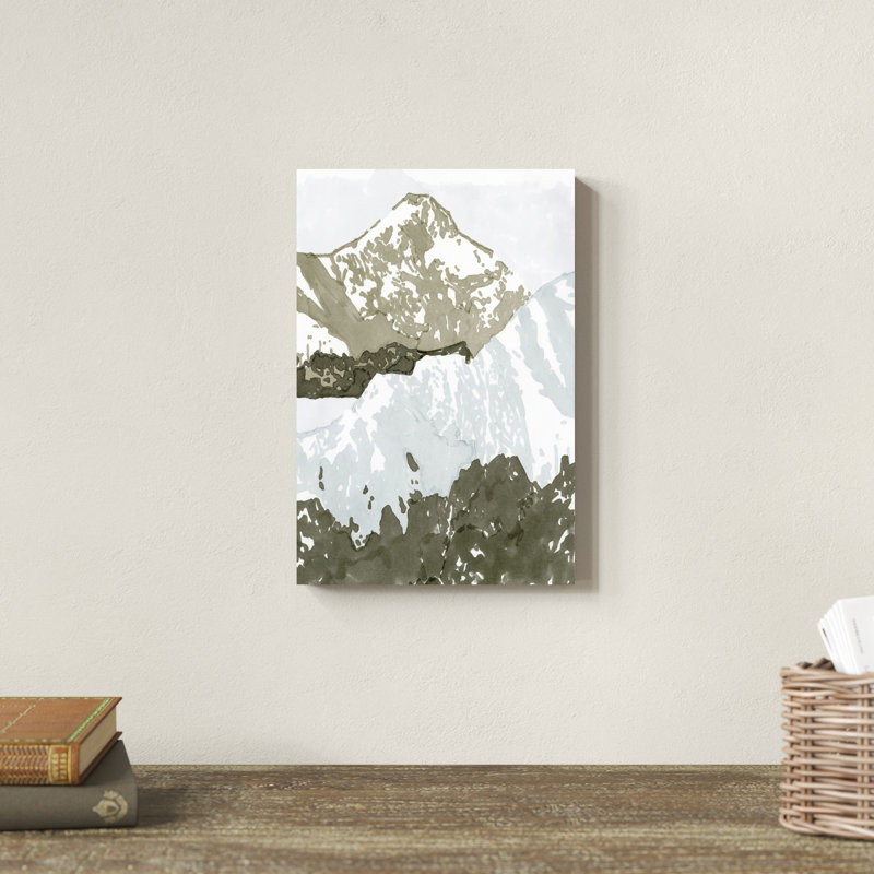 «Mountain Retreat III» par Stellar Design Studio - peinture sur toile tendue, H 12 po x l 8 po x P 1,25 po