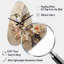 Bomers Fluttering Floral Hummingbird I - Hummingbird, horloge asymétrique en métal-412586603