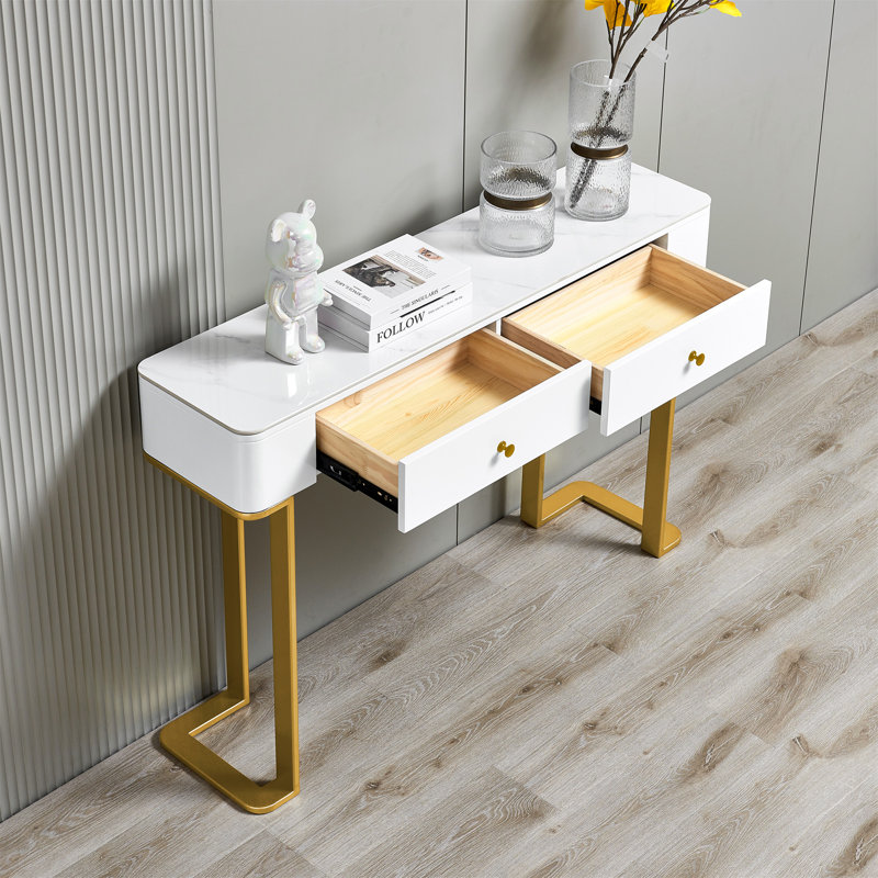 Damarea 47.24'' Console Table, Gold
