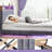 Upholstered Bed Frame with Headboard-Storage Headboard with Smart LED Lights and USB Charging Station,Noise Free,No Box Spring Needed-1944431692-1944431693