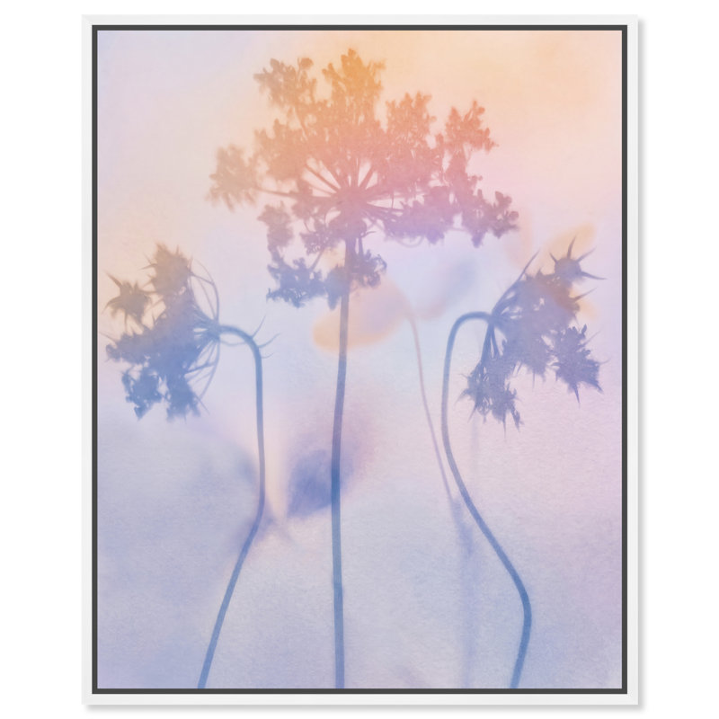 Lavender Shadows Print by Oliver Gal, 17"H x 21"W, White Floater Frame