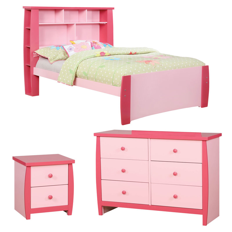 Ensemble de chambre configurable avec lit plateforme Amabilia