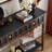 Retro Elegant Console Table With 2 Drawers