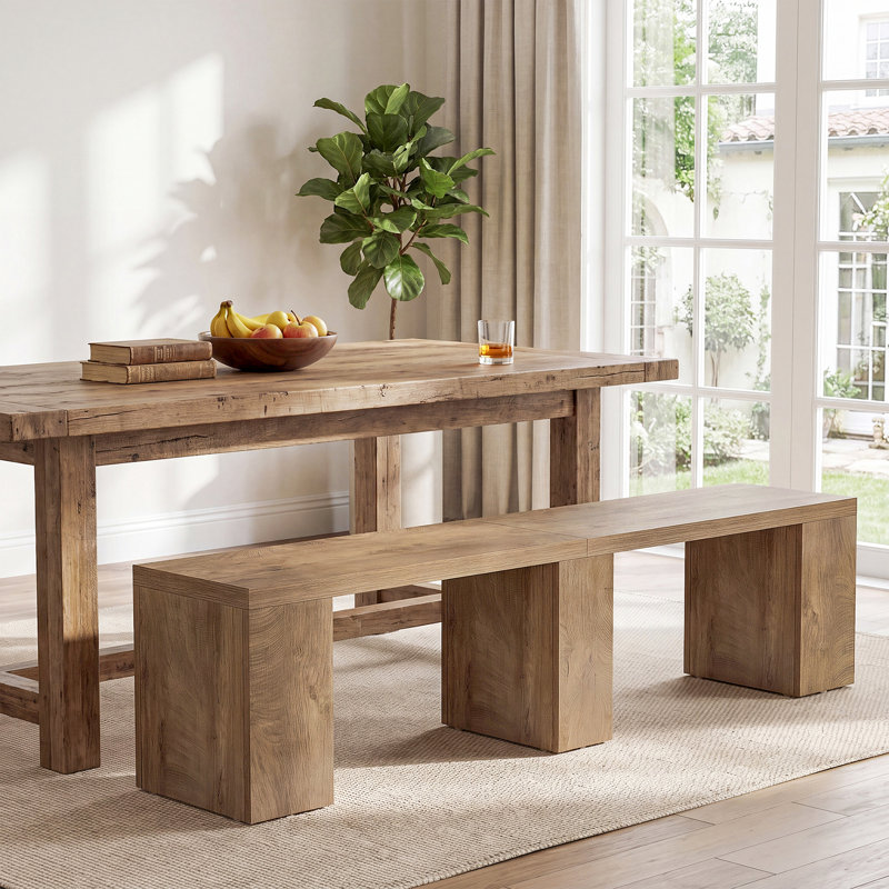 Banc de salle à manger 70,9 po, brun