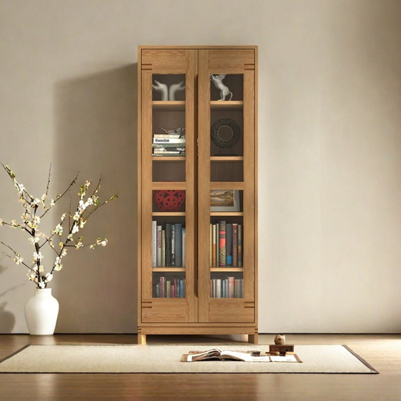Bibliothèque en bois massif pur