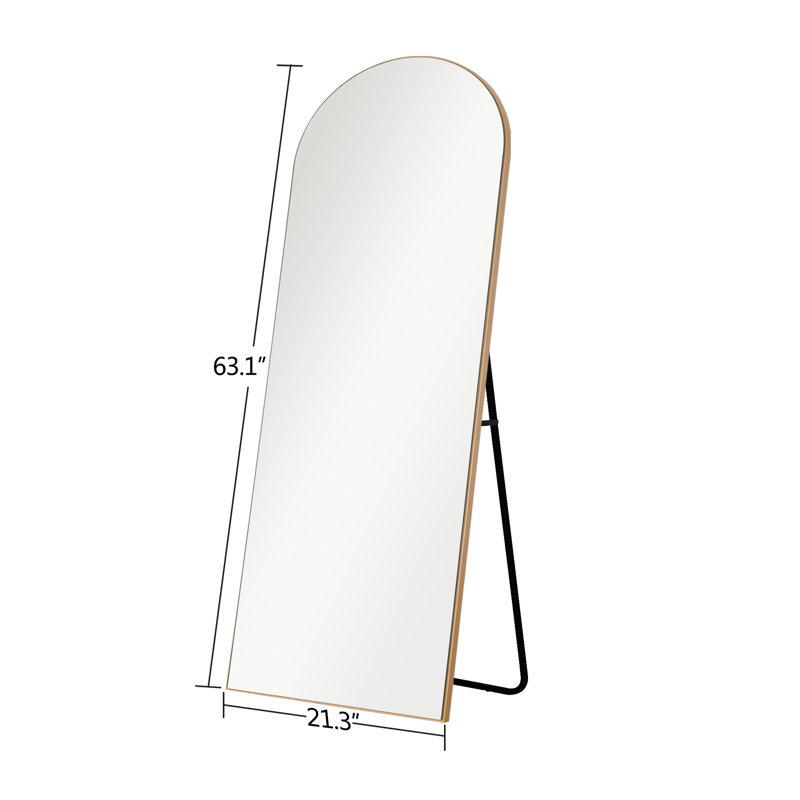 Miroir sur pied pleine longueur, Or