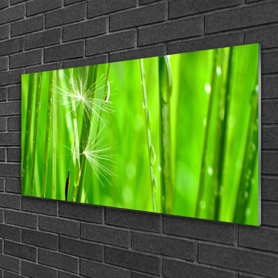 Floral Grass - No Frame Print on Glass