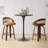 Swivel Faux Leather Cushion Rattan Back Counter & Bar Stools-215557201-215557214