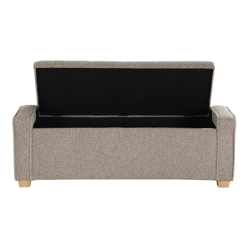 Banc de rangement rembourré Schlueter, Brouillard