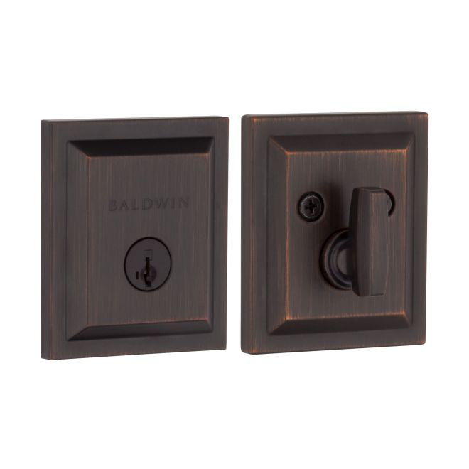 Torrey Pines 380 Rectangular Low Profile Single Cylinder Deadbolt with SmartKey