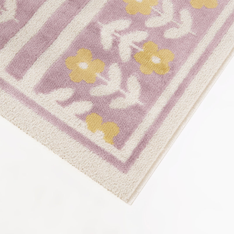 Tapis floral lilas Irvan, 7'10" x 10'