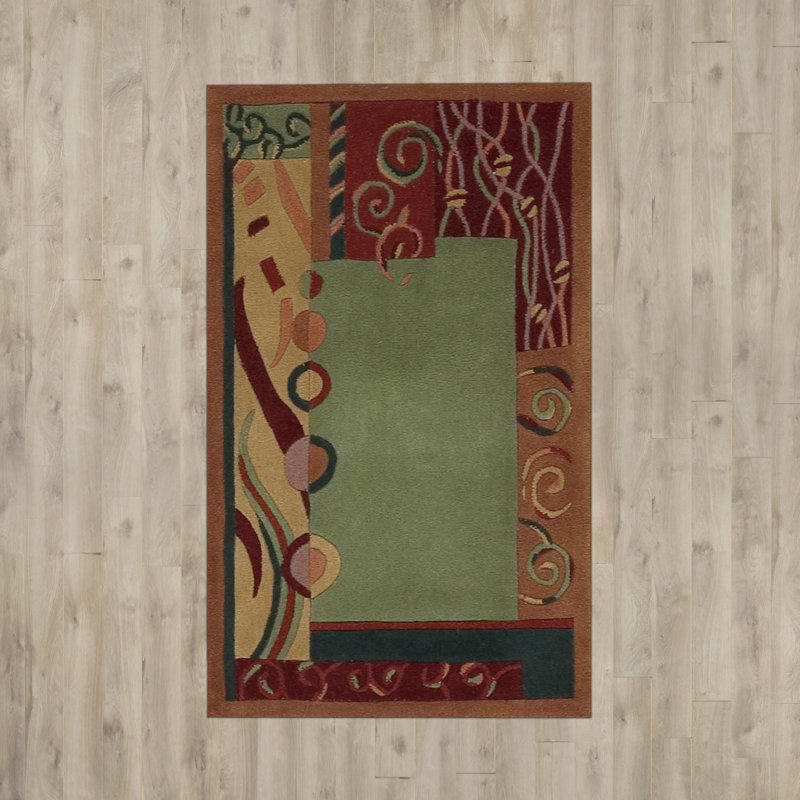 Nurullah Wool Abstract Indoor Rug