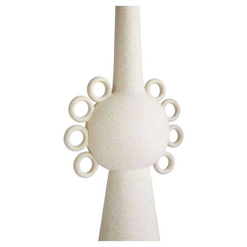 Ringlets Ceramic / Porcelain Jar, 18" H x9.5" W x4.75" D