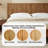 Acacia Solid Wood Bed Frame, Mid Century Modern With Fluted Pattern Platform Bed, Center Supports Included, Noise Free & Easy Assembly, King/queen Size-783025962-783025965