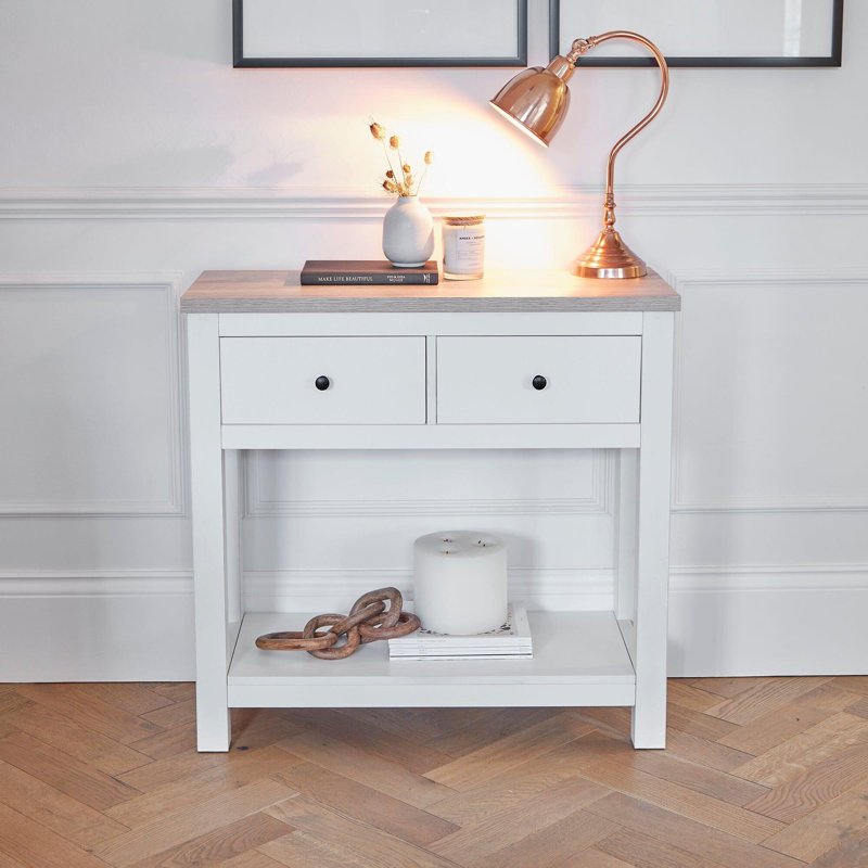 Maryhannah Console Table, White