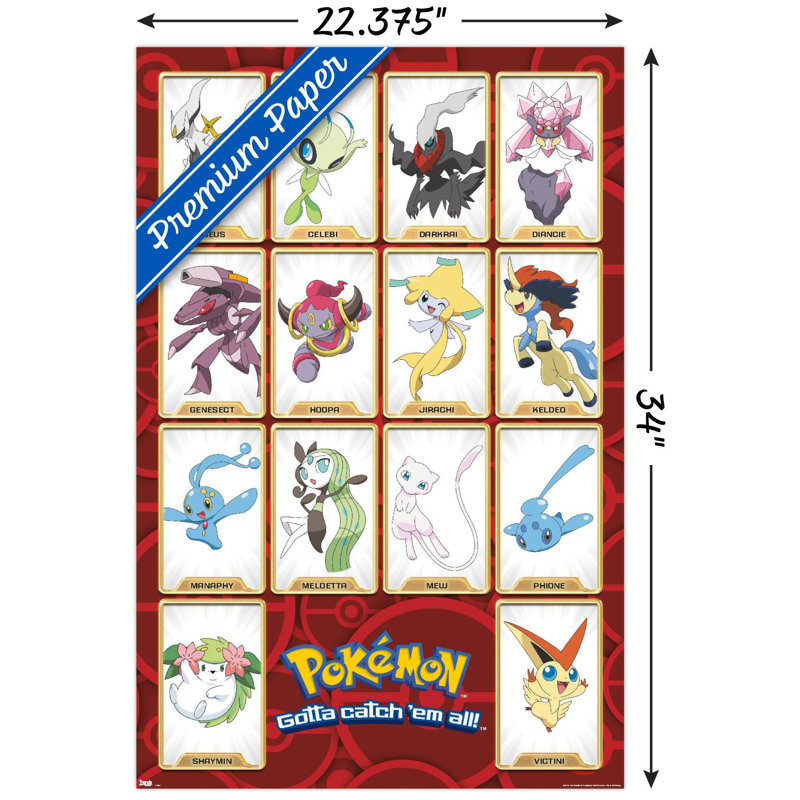 Impression sur papier pokémon-mythe