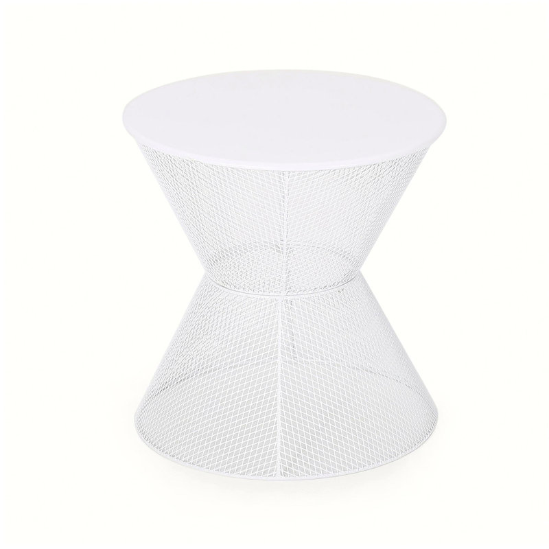 NEVADA SIDE TABLE, Matte White
