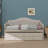 Twin Daybed With Trundle, Daybed With 2 Storage Drawers, Wooden Sofa Bed With Upholstered Button Tufted Backrest For Living Room-1385214270