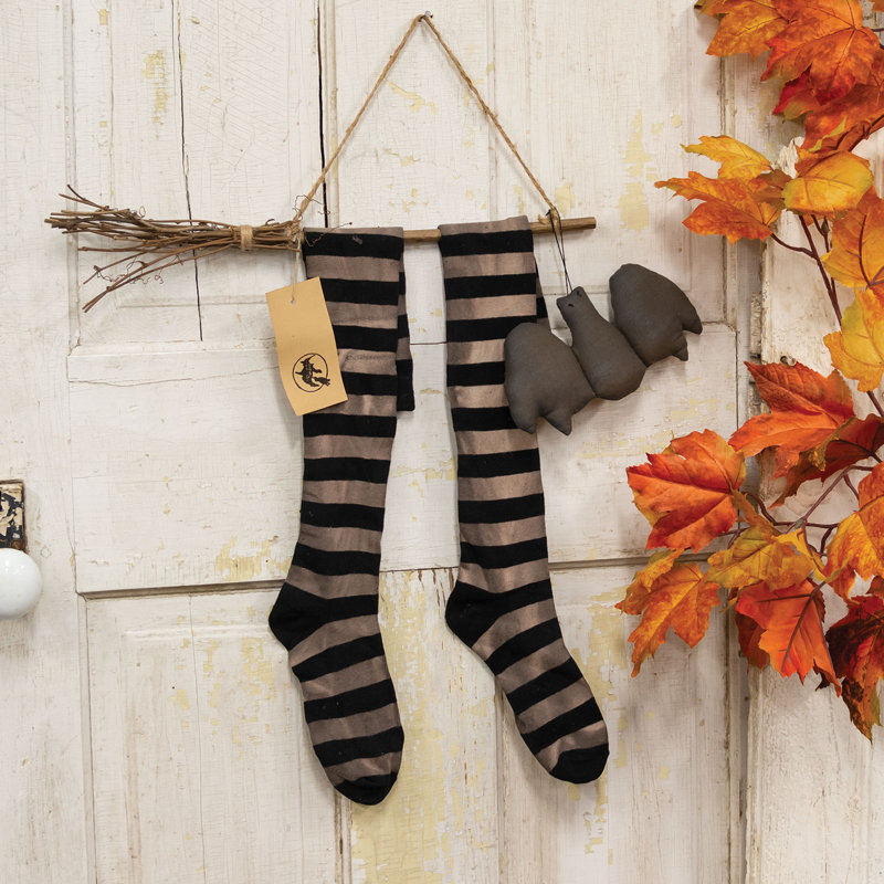 Suspension murale en bois - tringle incluse