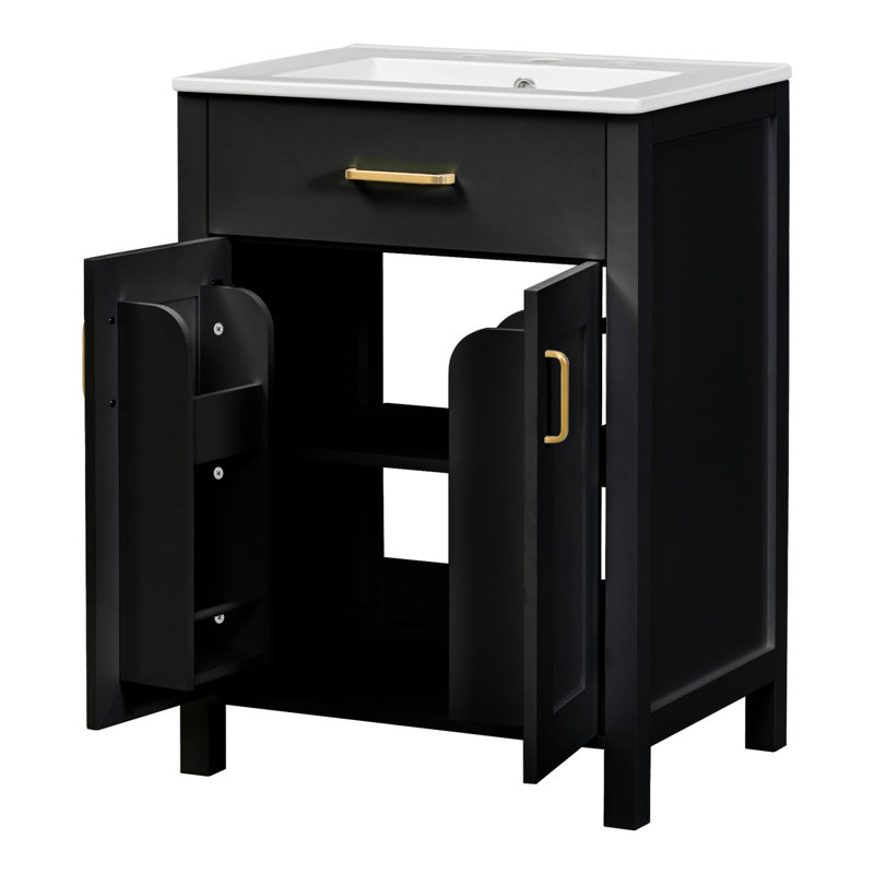 Meuble-lavabo 24 po avec lavabo en céramique