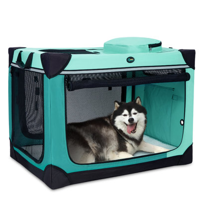 4-Door Foldable Collapsible Dog Crate