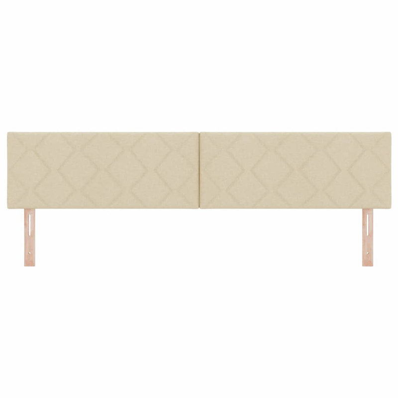Headboard, 128cm H x 200cm W x 7cm D, Cream