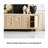 82.68"Solid Oak Sideboard in Natural Finish