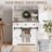 72" Farmhouse Bar Cabinet With 3 Drawer-64071007