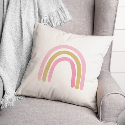  Rainbow Square Pillow Cover & Insert