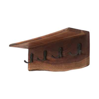 Portemanteaux en bois d'acacia