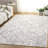 Ebony 929 Hand Tufted Wool/Cotton Geometric Shapes Rug in Ivory/Gray-108597585