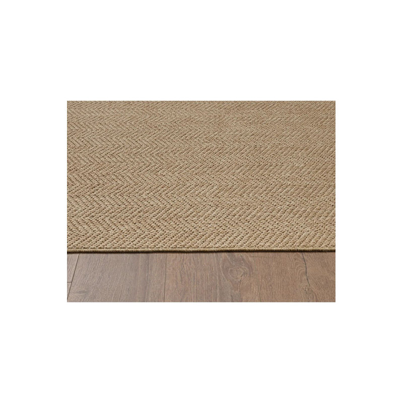 Beige Polypropylene Carpet, 3.3 x 19.7 Feet | 100% Antibacterial, Non-Slip Dot Underside, 0.3 in Pile Height | Machine Woven, Durable & Easy to Clean | Perfect for Living Room, Bedroom, and Office Spaces
