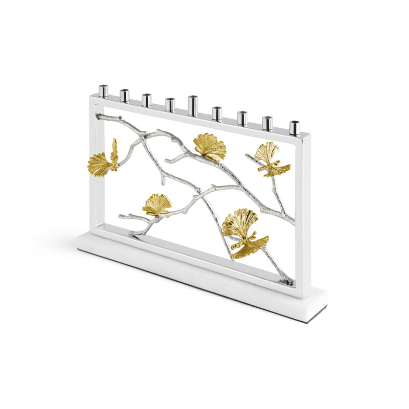 Butterfly Ginkgo Menorah