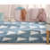 Kennedy Triangles Blue Children's Rug