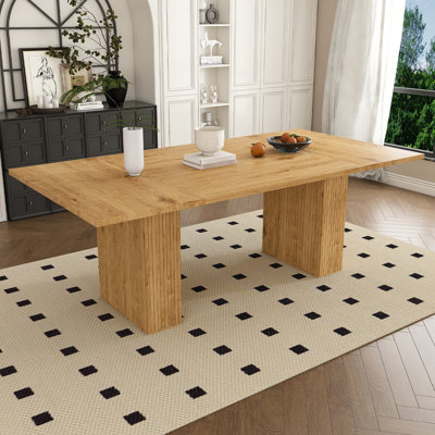 Rectangular Dining Table with Storage Base