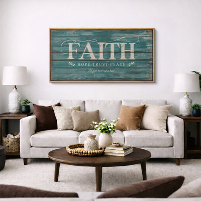 Rustic Faith Hope Trust Peace