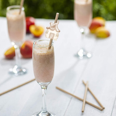 10 PCS Garden Fairy Paper Straws