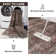 Tapis court rouille à motif rétro Western
