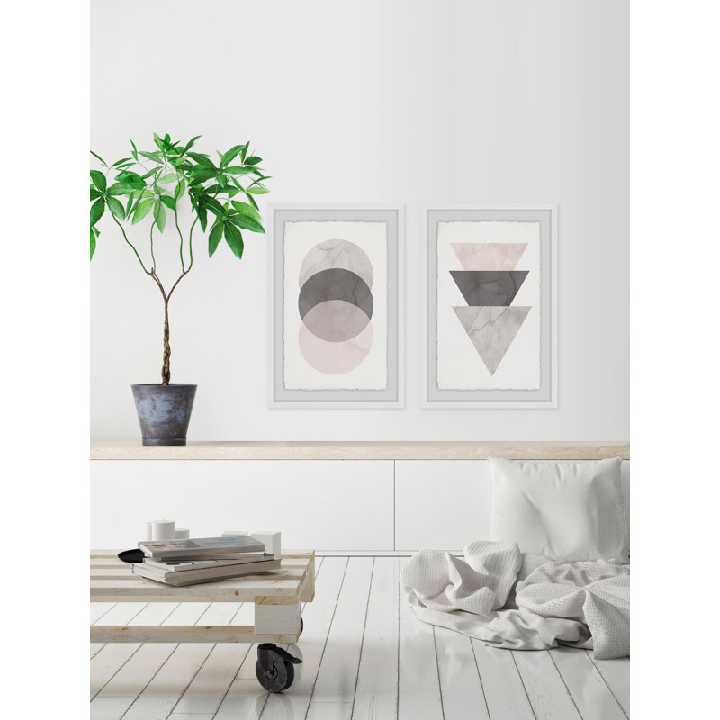 «Triple Shade Diptych» par Diana Alcala - ensemble de 2 reproductions, H 45 po x l 30 po x L 1,5 po