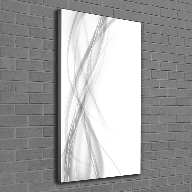 Aulika Waves Abstraction - Wrapped Canvas Print