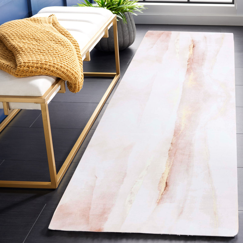 Jammel Tacoma Performance Machine Washable Abstract Rug, Runner 2'6" x 8'
