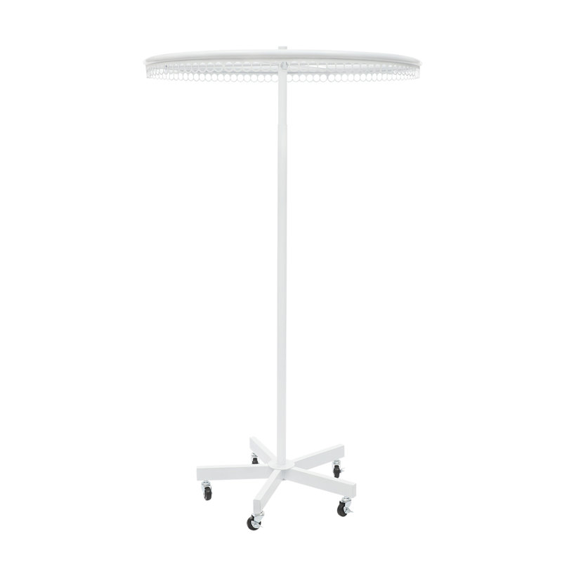 Portant rond 360 ° rotatif, Blanc