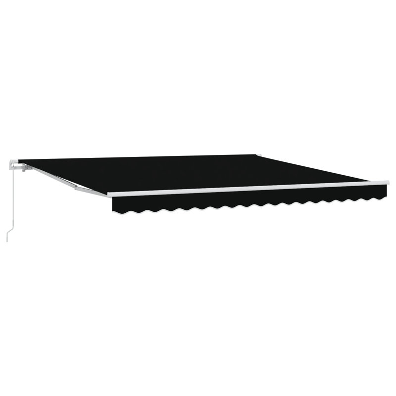 Retractable Awning, 400 cm W x 350 cm D, Black