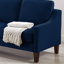 Causeuse moderne en velours bleu marine 51 pouces