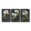 Dramatic White Flowers I - Toile tendue avec châssis sur mesure - 3 pièces-117252907
