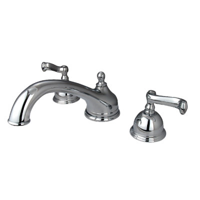 Kingston Brass Two-Handle 3-Hole Deck Mount Roman Tub Faucet