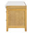 Trexm Vintage Shoe Storage Bench With Cushion And Drawers - Ideal Entryway Organizer
