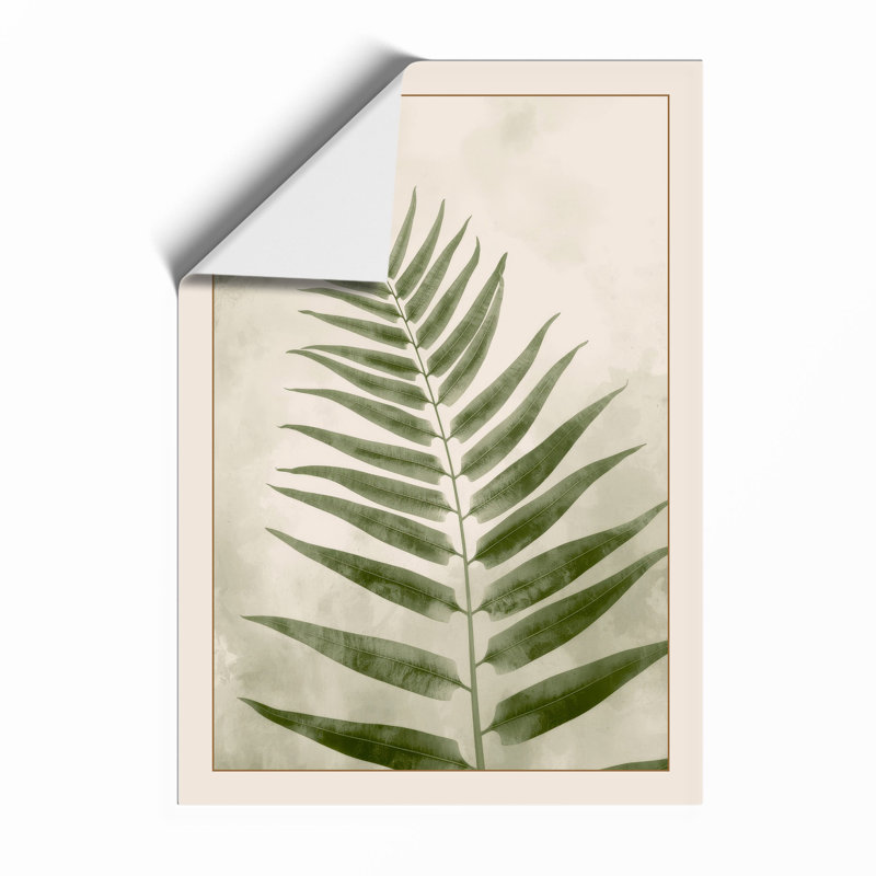 Delicate Fern Study Botanical - Framed Print, Unframed, A4 - 29.7 x 21.0 cm