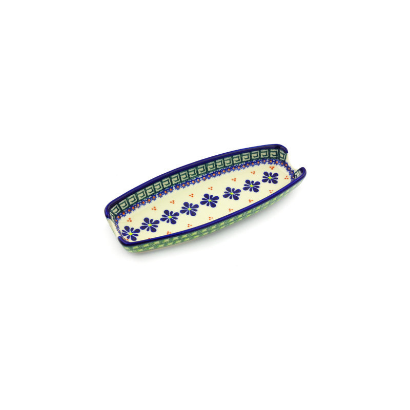 Polish Pottery Stoneware Condiment Server