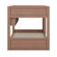 Lit double superposé au dessus d'un lit double avec 2 tiroirs, lit superposé en bois avec armoires de rangement et lumières DEL-1581220350